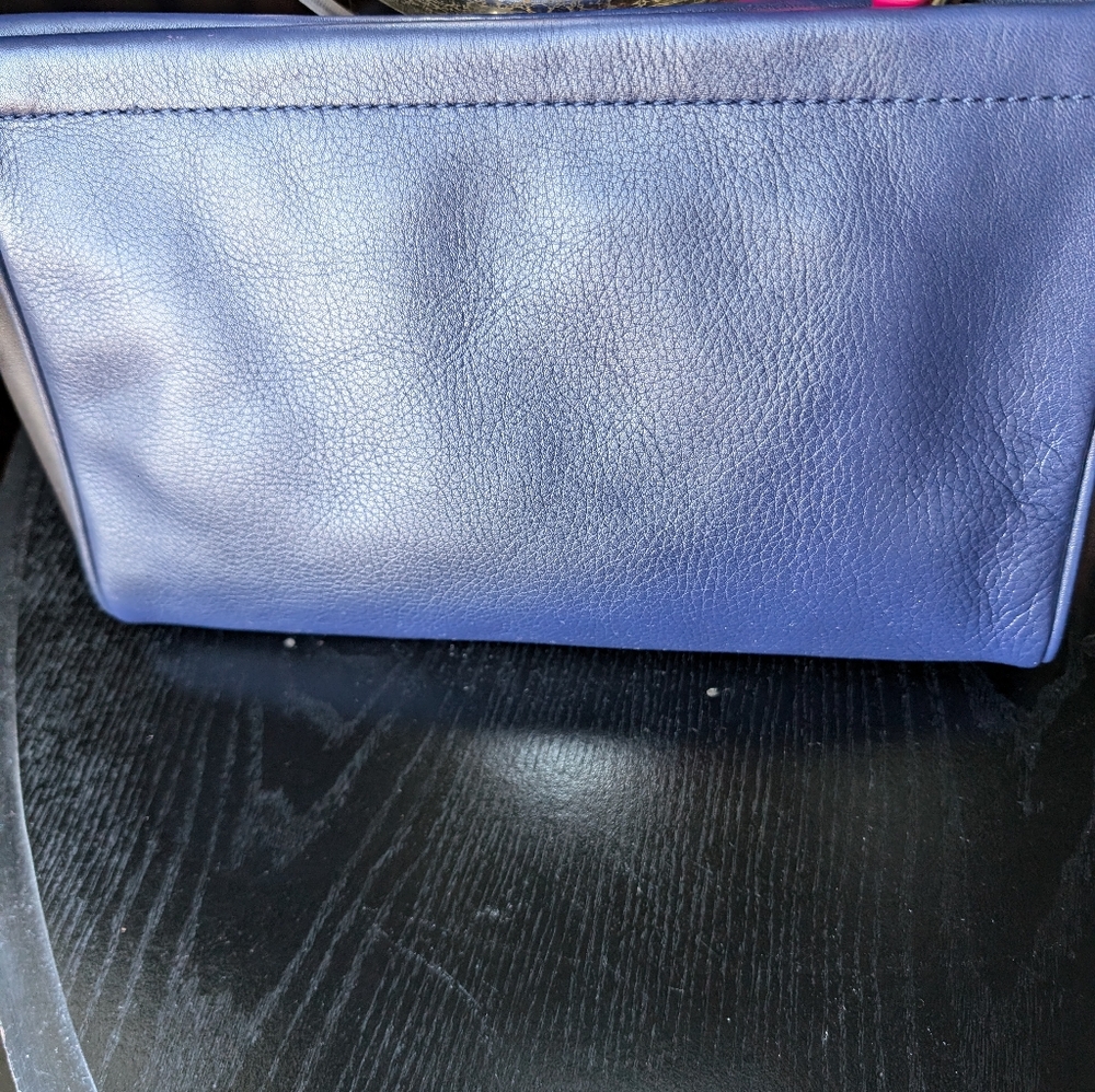 Coach Legacy Pink and Blue Clutch. - Picture 4 of 10